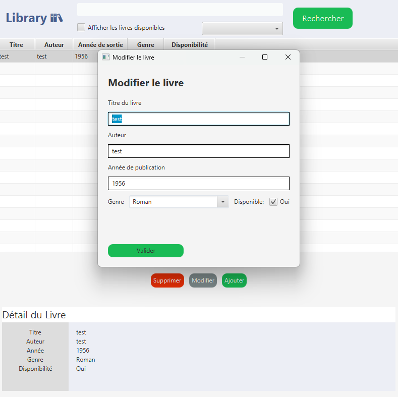 Logiciel LibraryFX