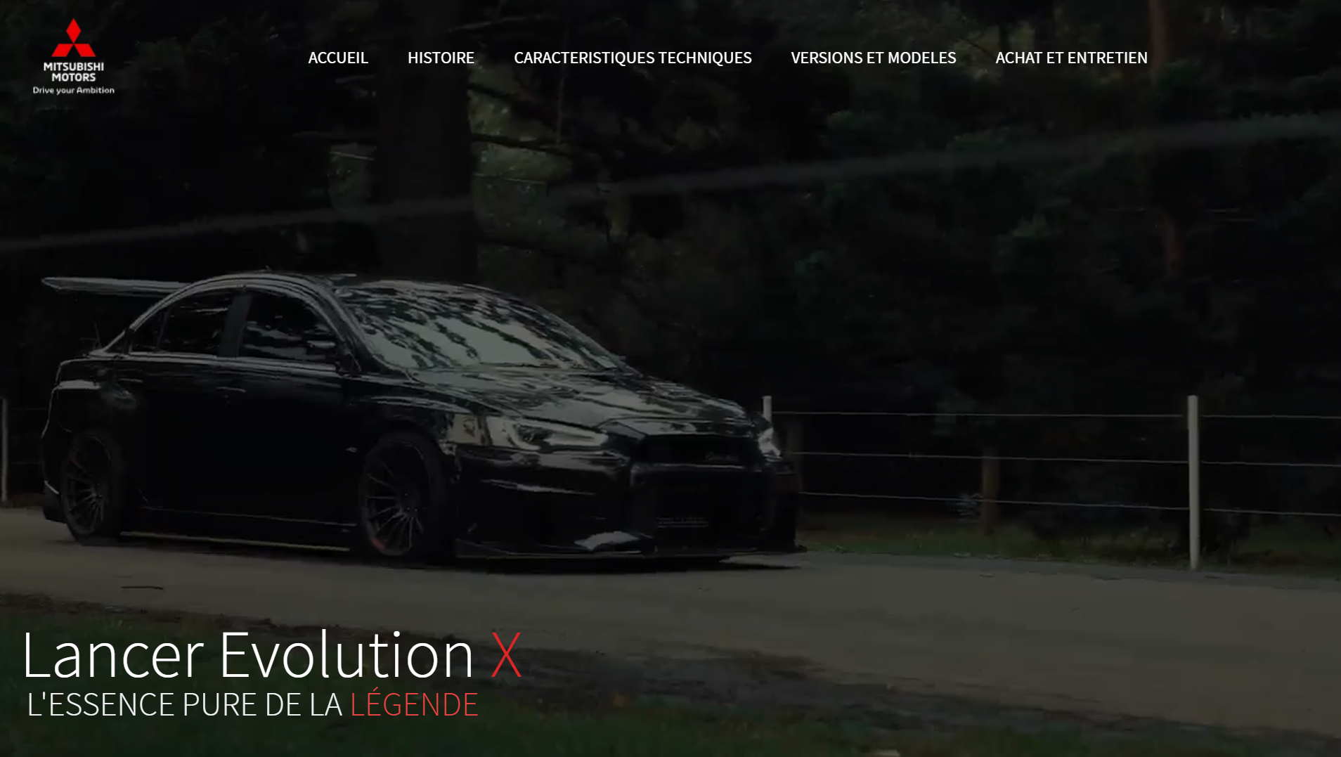 Site Web Mitsubishi
